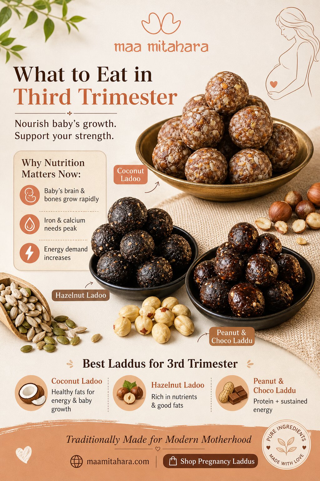 What to Eat in Third Trimester for Normal Birth & Baby Growth?  – Maa Mitahara