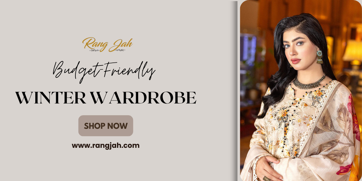 Pakistani Winter Dresses at Rang Jah for Warm and Sophisticated Style